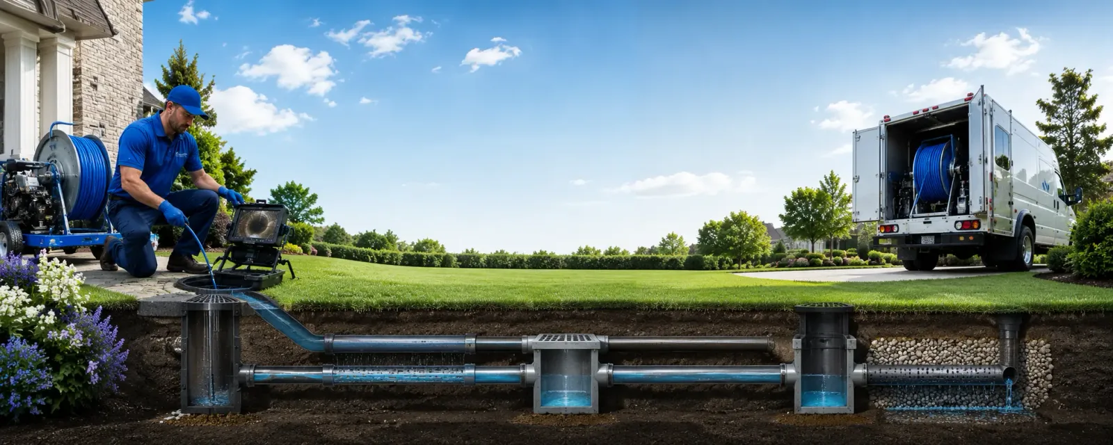 Outdoor drain cleaning information for Rowley, IA